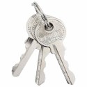 VidaXL Zamek U z kluczami Mosiądz 6 x 2 x 9,1 cm Żelazo
