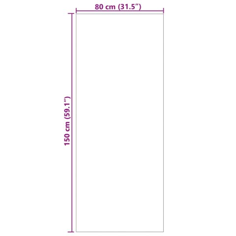 VidaXL Dywany pokojowe AGIRA Naturalny 150 x 80 cm Poliester