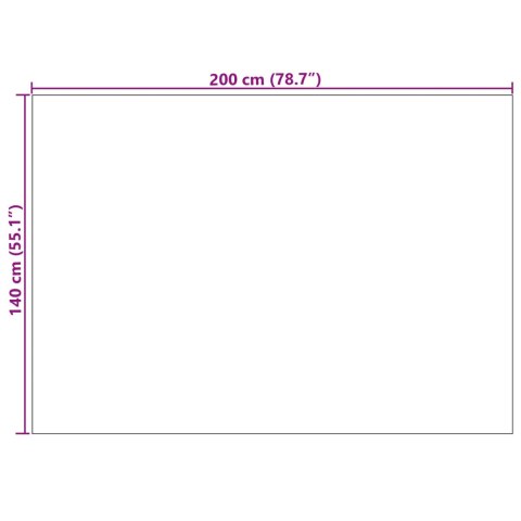 VidaXL Dywany pokojowe AGIRA Naturalny 200 x 140 cm Poliester