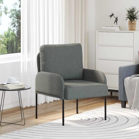 VidaXL Kanapy z poduszką 55cm Ciemnoszary sklejka