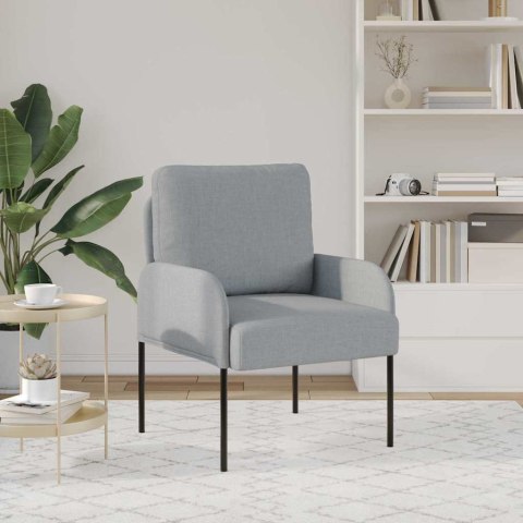 VidaXL Kanapy z poduszką 55cm Jasnoszary sklejka