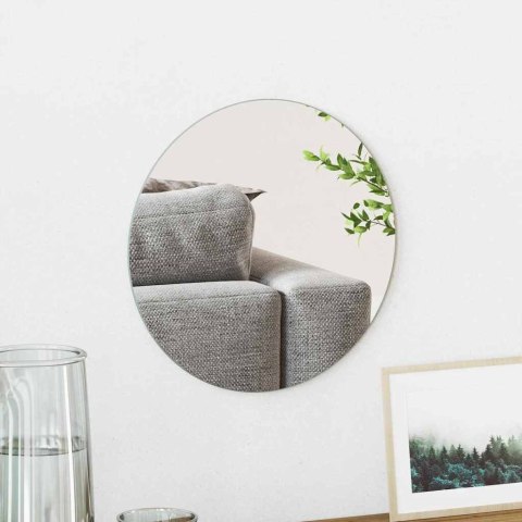 VidaXL Lustro ścienne Okrągły Ø 30 cm szkło hartowane