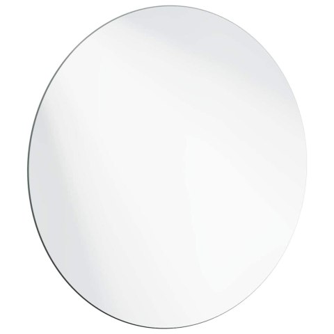 VidaXL Lustro ścienne Okrągły Ø 60 cm szkło hartowane