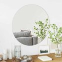 VidaXL Lustro ścienne Okrągły Ø 70 cm szkło hartowane