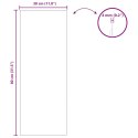 VidaXL Lustro ścienne Prostokątny 30 x 80 cm szkło hartowane