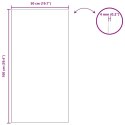 VidaXL Lustro ścienne Prostokątny 50 x 100 cm szkło hartowane