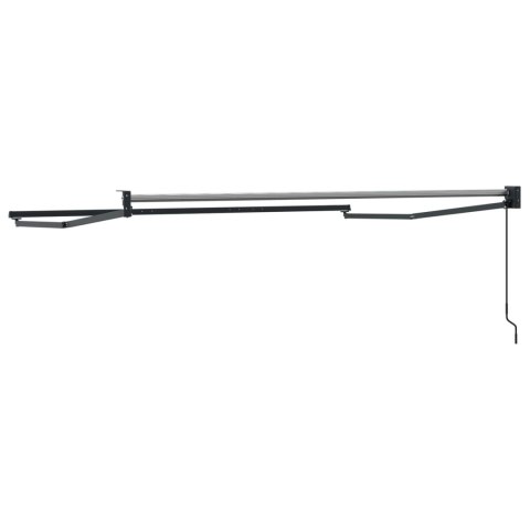 VidaXL Ręczna markiza chowana Antracyt 3 x 2 m Aluminium