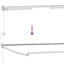 VidaXL Ręczna markiza chowana Biały 2,5 x 2 m Aluminium