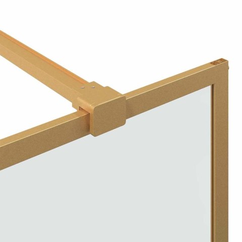 VidaXL Ściana prysznicowa typu walk-in złoty 115 x 195 cm