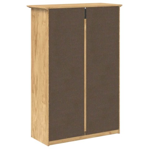 STOJAK NA BUTY Z SZUFLADĄ BODO MIODOWY BRĄZ 80X35X118CM