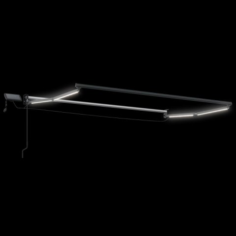 VidaXL Elektryczna rama markizy składanej Antracyt 3 x 2,5 m Aluminium