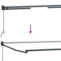 VidaXL Elektryczna rama markizy składanej Antracyt 3 x 2,5 m Aluminium