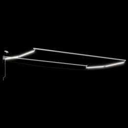 VidaXL Elektryczna rama markizy składanej Biały 4 × 3 m Aluminium