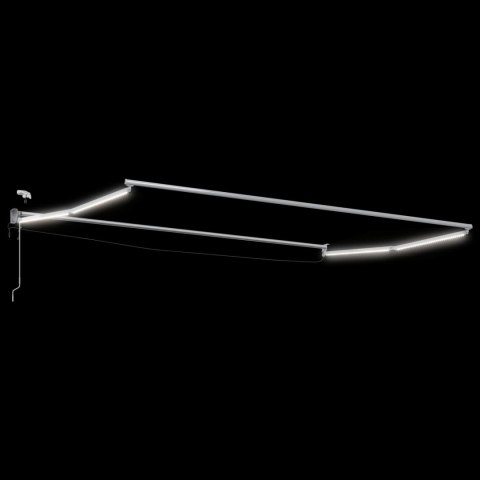 VidaXL Elektryczna rama markizy składanej Biały 4 × 3 m Aluminium