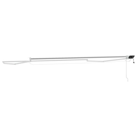 VidaXL Elektryczna rama markizy składanej Biały 4,5 × 3 m Aluminium