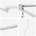 VidaXL Elektryczna rama markizy składanej Biały 5 x 3 m Aluminium