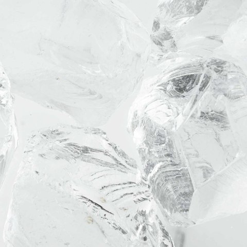 VidaXL Kamienie Ogrodowe Biały 12 cm Szkło