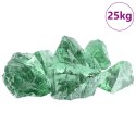 VidaXL Kamienie Ogrodowe Jasnozielony 12 cm Szkło