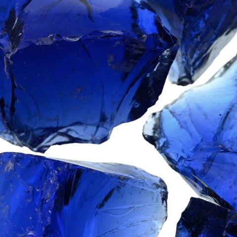 VidaXL Kamienie Ogrodowe Niebieski 12 cm Szkło