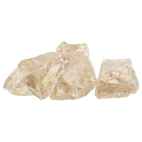 VidaXL Kamienie Ogrodowe szampański 12 cm Szkło