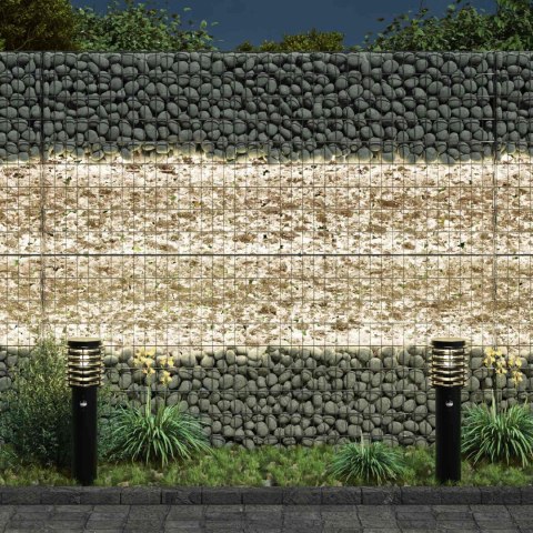 VidaXL Kamienie Ogrodowe szampański 12 cm Szkło