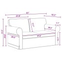 VidaXL Sofa Ciemnoszary 155 x 82 x 80 cm tkanina