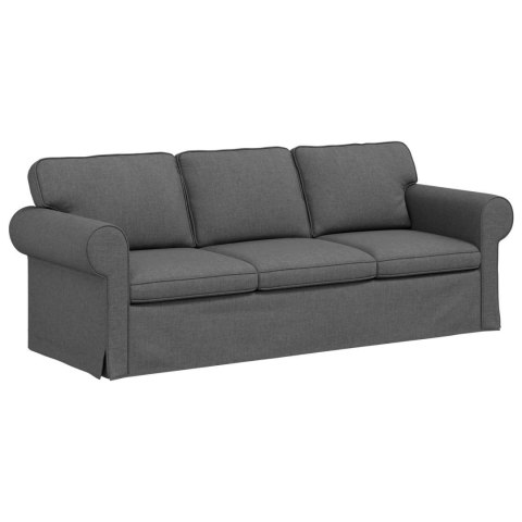VidaXL Sofa Ciemnoszary 215 x 82 x 80 cm tkanina