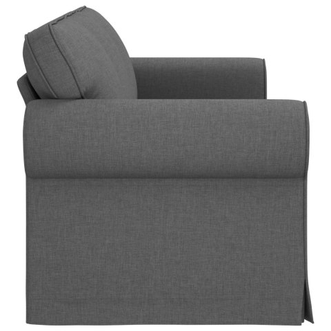 VidaXL Sofa Ciemnoszary 215 x 82 x 80 cm tkanina