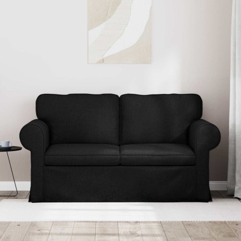 VidaXL Sofa Czarny 155 x 82 x 80 cm tkanina