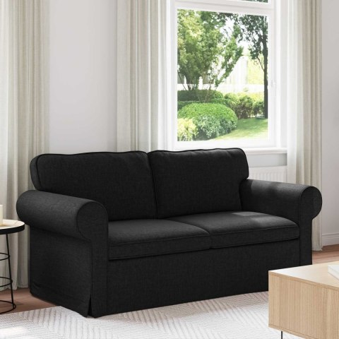 VidaXL Sofa Czarny 175 x 82 x 80 cm tkanina