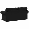 VidaXL Sofa Czarny 175 x 82 x 80 cm tkanina