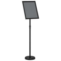 VidaXL Stoiska na targi Czarny 25 x 25 x 125 cm Aluminium