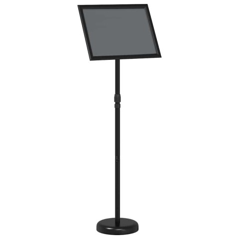 VidaXL Stoiska na targi Czarny 25 x 25 x 125 cm Aluminium