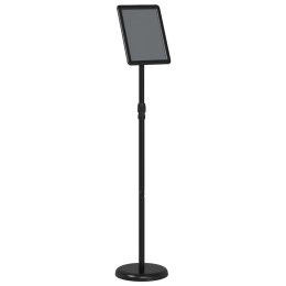 VidaXL Stoiska na targi Czarny 25 x 25 x 125 cm Aluminium