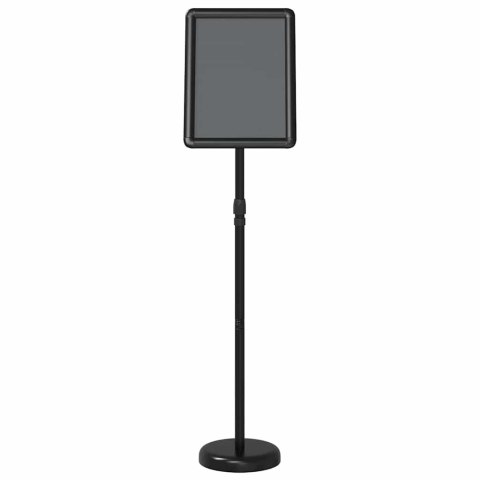 VidaXL Stoiska na targi Czarny 30 x 25 x 128 cm Aluminium