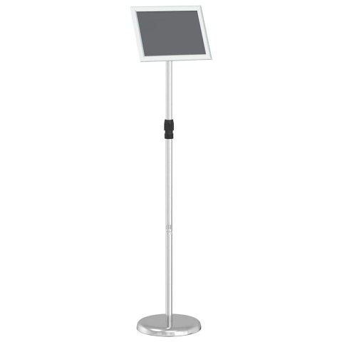 VidaXL Stoiska na targi Srebrny 25 x 25 x 125 cm Aluminium