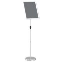 VidaXL Stoiska na targi Srebrny 30 x 25 x 128 cm Aluminium
