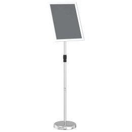 VidaXL Stoiska na targi Srebrny 30 x 25 x 128 cm Aluminium