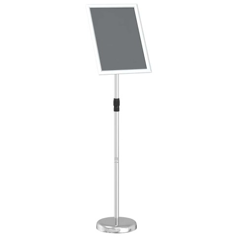 VidaXL Stoiska na targi Srebrny 30 x 25 x 128 cm Aluminium