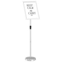 VidaXL Stoiska na targi Srebrny 30 x 25 x 128 cm Aluminium