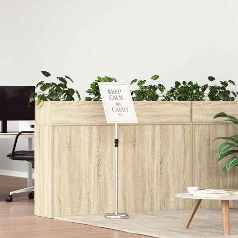 VidaXL Stoiska na targi Srebrny 30 x 25 x 128 cm Aluminium