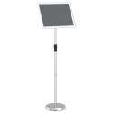VidaXL Stoiska na targi Srebrny 30 x 25 x 128 cm Aluminium