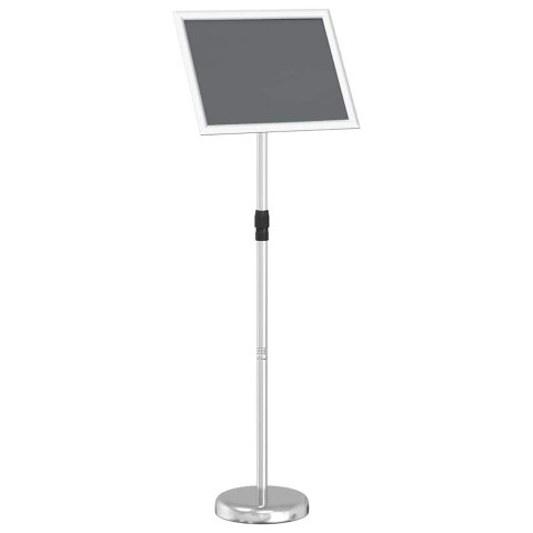 VidaXL Stoiska na targi Srebrny 30 x 25 x 128 cm Aluminium