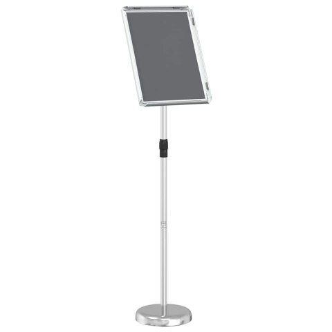 VidaXL Stoiska na targi Srebrny 30 x 25 x 128 cm Aluminium