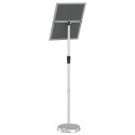 VidaXL Stoiska na targi Srebrny 30 x 25 x 128 cm Aluminium