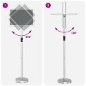 VidaXL Stoiska na targi Srebrny 30 x 25 x 128 cm Aluminium