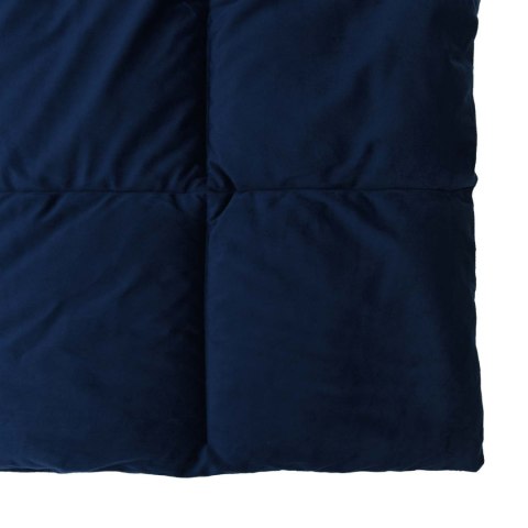 VidaXL Kołdra na cały rok Ciemnoniebieski 240 x 260 cm Mikrofibra