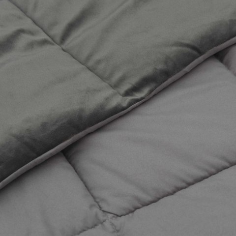 VidaXL Kołdra na cały rok Jasnoszary 135 x 200 cm Mikrofibra