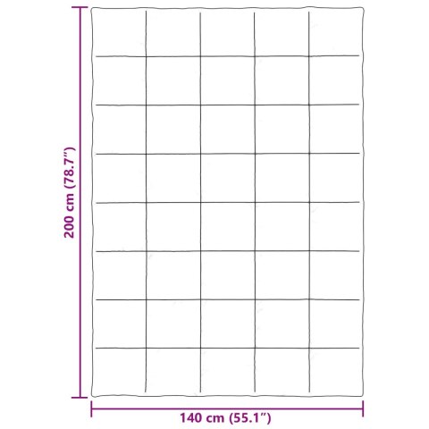 VidaXL Kołdra na cały rok Jasnoszary 140 x 200 cm Mikrofibra