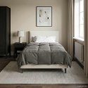 VidaXL Kołdra na cały rok Jasnoszary 155 x 220 cm Mikrofibra